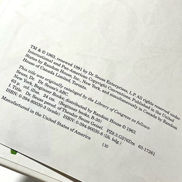 Dr. Seuss’s ABC Hardcover Book Illustrated Fun Beginner Children’s Book EUC - Picture 14 of 15